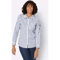 Witt Weiden Damen Longbluse taubenblau-ecru-gestreift von Witt