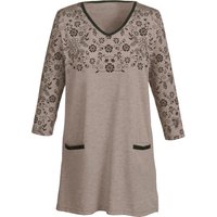 Witt Weiden Damen Longshirt taupe-schwarz von Witt