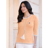 Witt Weiden Damen Pullover apricot-silberfarben-bedruckt von Witt