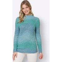 Witt Weiden Damen Strickpullover blaugrün-bleu-meliert von Witt