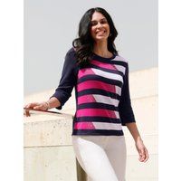 Witt Weiden Damen Pullover marine-pink-gemustert von Witt