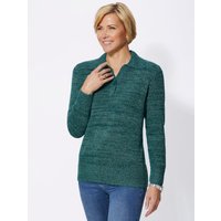 Witt Weiden Damen Polopullover petrol-meliert von Witt