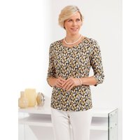 Witt Weiden Damen Shirt gelb-grau-bedruckt von Witt