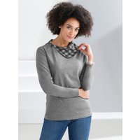 Witt Weiden Damen Langarmshirt grau-meliert von Witt