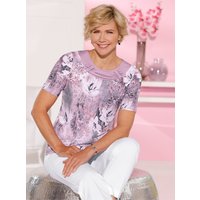 Witt Weiden Damen Rundhalsshirt mauve-steingrau-bedruckt von Witt