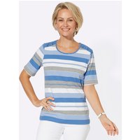 Witt Weiden Damen Shirt mittelblau-weiß-geringelt von Witt