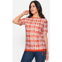 Witt Weiden Damen Shirt orange-ecru-bedruckt von Witt