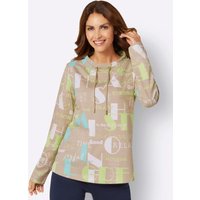 Witt Weiden Damen Sweatshirt mint-sand-bedruckt von Witt