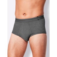 Witt Weiden Herren Slip 2x dunkelgrau-melange von Witt