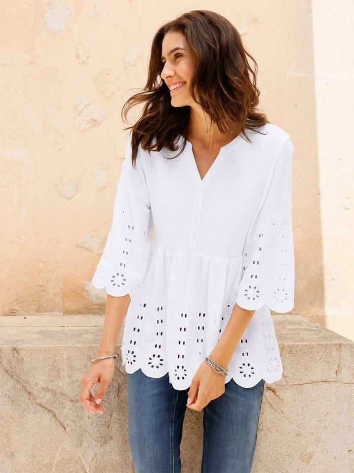 Witt Klassische Bluse Spitzentunika . von Witt