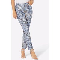 Witt Weiden Damen 7/8-Jeans hellblau-ecru-bedruckt von Witt