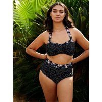 Witt Weiden Damen Bikini-Oberteil schwarz-weiß-getupft von Witt