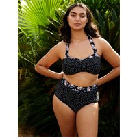 Witt Weiden Damen Bikini-Oberteil schwarz-weiß-getupft von Witt