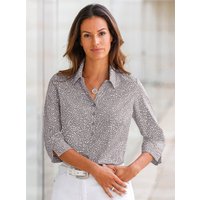 Witt Weiden Damen Bluse grau-weiß-bedruckt von Witt