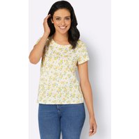 Witt Weiden Damen Druck-Shirt ecru-zitrone-bedruckt von Witt