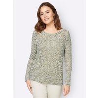 Witt Weiden Damen Langarm-Pullover ecru-meliert von Witt