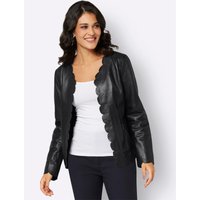 Witt Weiden Damen Leder-Blazer schwarz von Witt