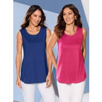 Witt Weiden Damen Longtop royalblau + pink von Witt