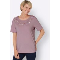 Witt Weiden Damen Rundhals-Shirt mauve-himmelblau von Witt