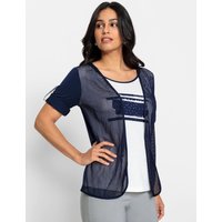 Witt Weiden Damen Shirt marine-ecru-bedruckt von Witt