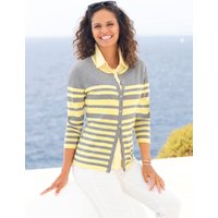 Witt Weiden Damen Strickjacke zitrone-geringelt von Witt