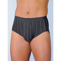 Witt Herren Slip, dunkelgrau-gestreift von Witt