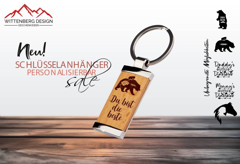 Personalisierter Schlüsselanhänger Mit Gravur - Eleganz Trifft Individualität Personalisierter Schlüsselanhänger Mit Gravur - Eleganz Trifft Individualität von WittenbergDesign