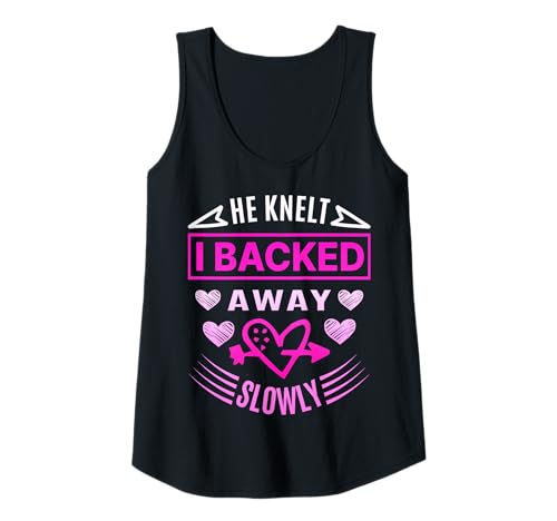 Damen I Stepped Back Slowly - Bold Romantic Refusal Design Tank Top Damen I Stepped Back Slowly - Bold Romantic Refusal Design Tank Top von Witty Romantic Rejection for Singles Women