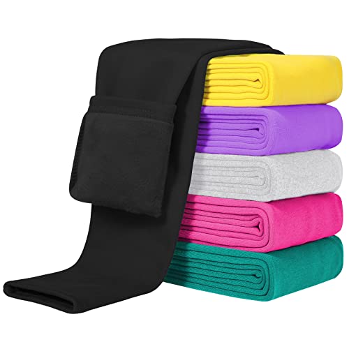 Witwot Thermo Leggings Mädchen Kinder Gefüttert Winter Warme Baumwolle Schwarz 140-146 von Witwot