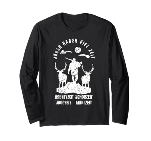 Jagd Jagen Lustig Herren Wildschwein Wald Jäger Langarmshirt von Witzig Jäger Jagen Treiben Rotwild Wald Geschenk