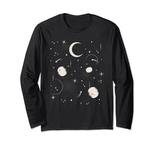 Sonne mit Mond und Sterne Grafik für Herren Damen Kinder Langarmshirt Sonne mit Mond und Sterne Grafik für Herren Damen Kinder Langarmshirt von Witzige, lustige Wolfrudel Sprüche Designs