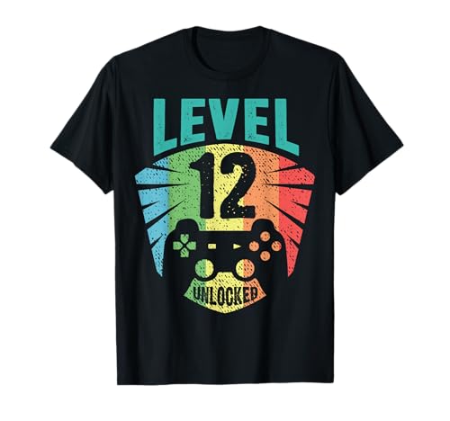 12. Geburtstag Junge Mädchen Gamer Zocker Level 12 Geschenk T-Shirt 12. Geburtstag Junge Mädchen Gamer Zocker Level 12 Geschenk T-Shirt von Witzige 12. Geburtstag Geschenke Kinder 12 Jahre