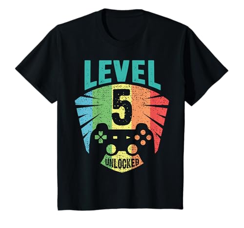 5. Geburtstag Junge Mädchen Gamer Zocker Level 5 Geschenk T-Shirt 5. Geburtstag Junge Mädchen Gamer Zocker Level 5 Geschenk T-Shirt von Witzige 5. Geburtstag Geschenke Kinder 5 Jahre