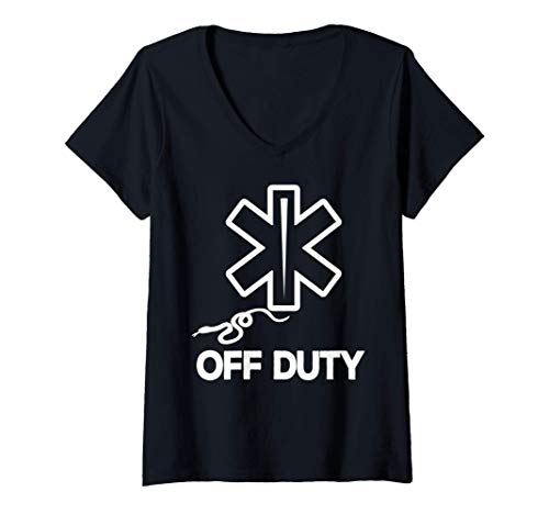 Damen Dienstfrei Outfit I Off Duty I Lustiges Arzt Medizin Idee T-Shirt mit V-Ausschnitt Damen Dienstfrei Outfit I Off Duty I Lustiges Arzt Medizin Idee T-Shirt mit V-Ausschnitt von Witzige Ärzte und Mediziner Geschenke