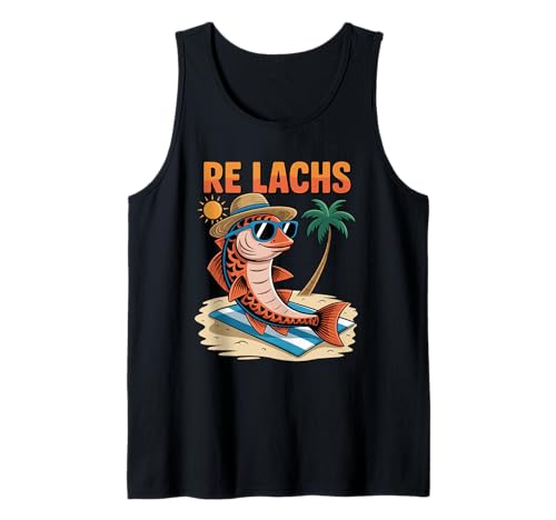 Angeln, Herren Fisch Angler Spruch Lustig Fischer, Re Lachs Tank Top Angeln, Herren Fisch Angler Spruch Lustig Fischer, Re Lachs Tank Top von Witzige Angler Geschenke für Männer & Frauen
