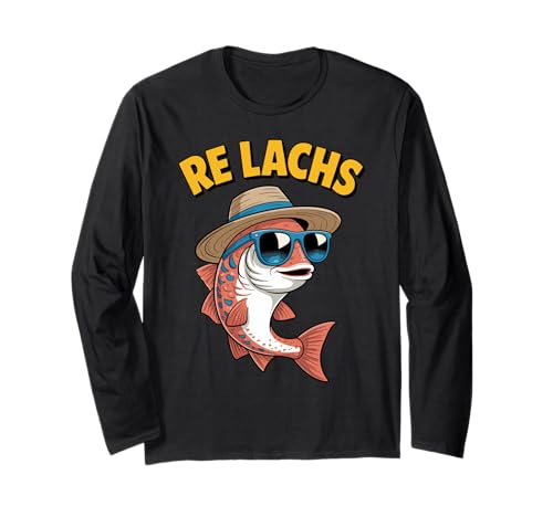 Angeln, Re Lachs, Herren Lustig Fischer Fisch Angler Langarmshirt Angeln, Re Lachs, Herren Lustig Fischer Fisch Angler Langarmshirt von Witzige Angler Geschenke für Männer & Frauen