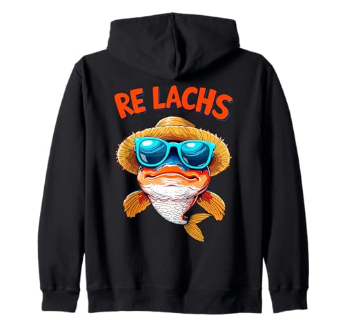 Angeln, Re Lachs, Kinder Lachsfischen Angler Lustiger Fisch Kapuzenjacke Angeln, Re Lachs, Kinder Lachsfischen Angler Lustiger Fisch Kapuzenjacke von Witzige Angler Geschenke für Männer & Frauen