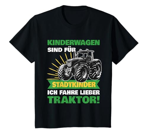 Traktor Kinderwagen Spruch Traktorfahrer Landwirt Bauer T-Shirt von Witzige Bauernspruch Kleidung