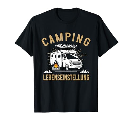 Witzige Camping & Camper T-Shirts - Herren Unisex T-Shirt Schwarz S Camping T-Shirt Klassische Passform Halbarm Crew-Ausschnitt Doppelt genähter Saum Witzige Camping & Camper T-Shirts - Herren Unisex T-Shirt Schwarz S Camping T-Shirt Klassische Passform Halbarm Crew-Ausschnitt Doppelt genähter Saum von Witzige Camping & Camper T-Shirts