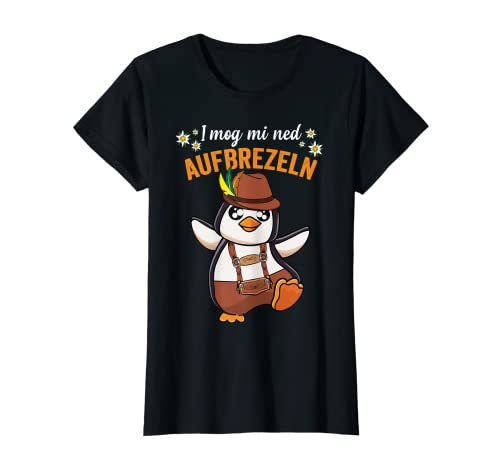 Damen Lustiges Bayern und Trachten Pinguin I mog mi ned aufbrezeln T-Shirt Damen Lustiges Bayern und Trachten Pinguin I mog mi ned aufbrezeln T-Shirt von Witzige Dirndl Ersatz Motive