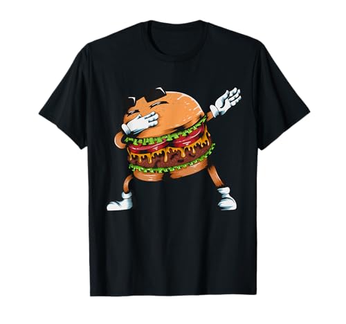 Liebhaber Fastfood Hamburger Kids Erwachsene Dabbing Burger T-Shirt von Witzige Essen Liebhaber Kochen Kostüm Dab Geschenk