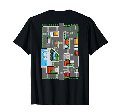 Lustige Auto Spielmatte Design Rücken Vater Kinder T-Shirt Lustige Auto Spielmatte Design Rücken Vater Kinder T-Shirt von Witzige Familiengeschenke für Eltern und Kinder