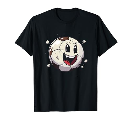 Fußball im Comic Stil Outdoor Sport für Mädchen und Jungs T-Shirt von Witzige Fußballtrainer Grafik T-Shirts