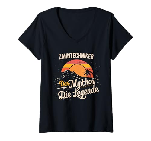 Damen Der Mythos die Legende - Zahntechniker T-Shirt mit V-Ausschnitt Damen Der Mythos die Legende - Zahntechniker T-Shirt mit V-Ausschnitt von Witzige Geschenke und Geschenkideen