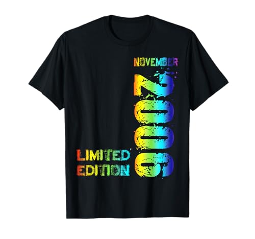 16th Birthday Man 16 Years Limited Edition November 2006 T-Shirt von Witzige Geschenke zum 16 Geburtstag Mann und Frau