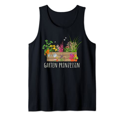 Gärtnerin Gärtner Damen Gartenprinzessin Tank Top von Witzige Hobbygärtner Bekleidung grün Geschenke