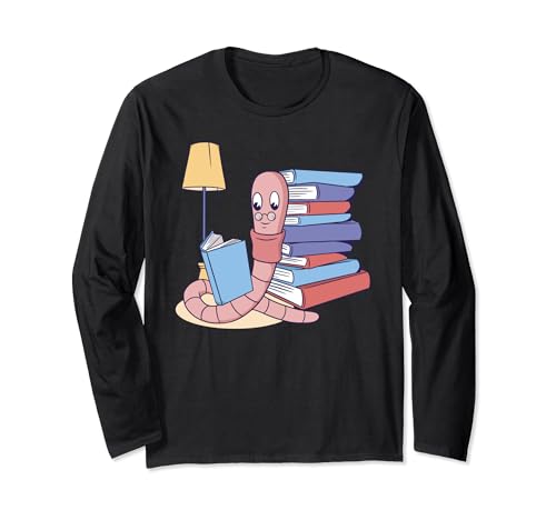Witziger Bücherwurm liest Buch Comic für Herren Damen Kinder Langarmshirt Witziger Bücherwurm liest Buch Comic für Herren Damen Kinder Langarmshirt von Witzige Insekt Gottesanbeterin Comic Geschenkidee