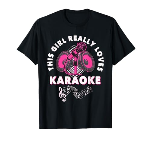 Damen lieben Karaoke singen Karaoke Sängerin Karaoke T-Shirt von Witzige Karaoke Geschenke für Karaoke Sänger