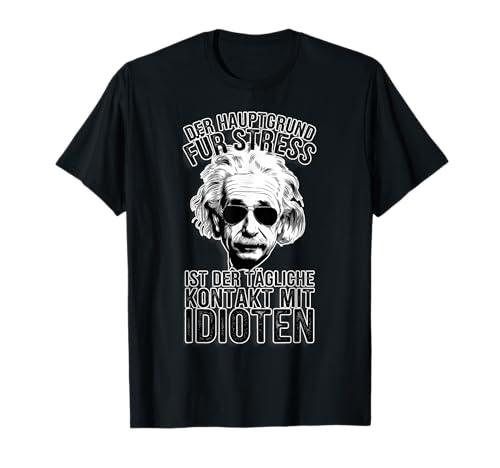 Witzige Motive für Männer Ich hasse Menschen - Sarkastisches Motiv: Der Hauptgrund für Stress sind Idioten - Herren T-Shirt, Schwarz, S Witzige Motive für Männer Ich hasse Menschen - Sarkastisches Motiv: Der Hauptgrund für Stress sind Idioten - Herren T-Shirt, Schwarz, S von Witzige Motive für Männer Ich hasse Menschen