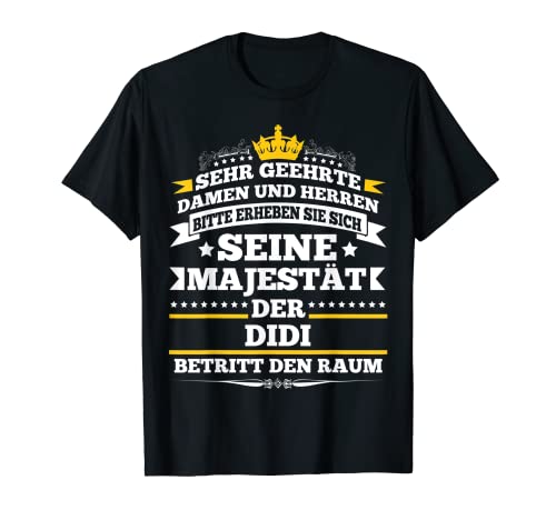 Herren Didi Betritt den Raum Lustiges Namen T-Shirt von Witzige Namen Vornamen Sprüche und Designs